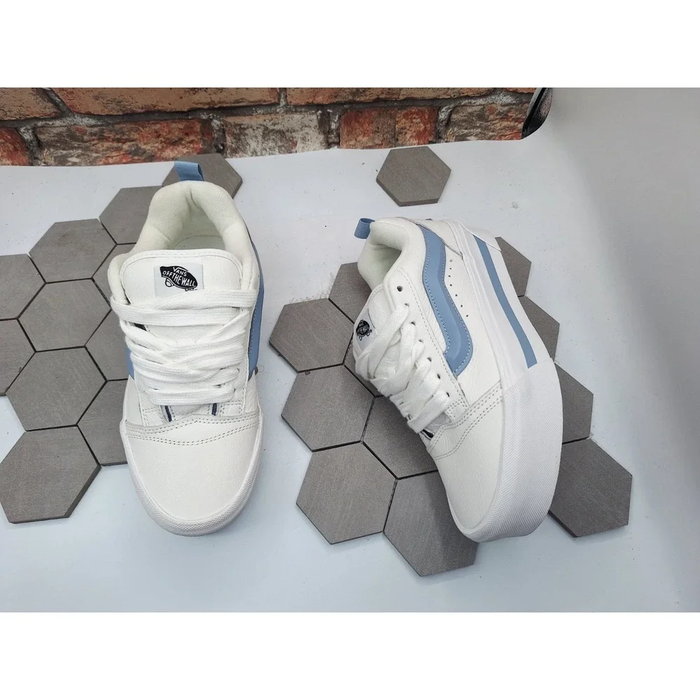 VANS Knu Stack Platform Lift Shoes Unc Blue White Platform Shoes Women Sz 9.5‎